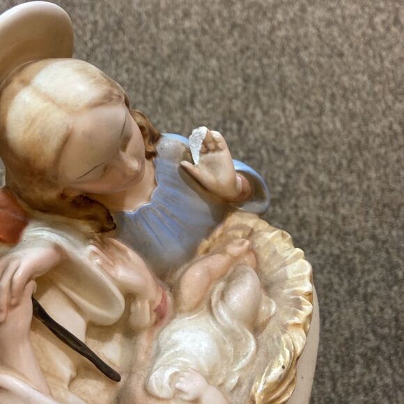 Vintage Italy Ceramic Nativity Scene Figurine Decor - Picture 9 of 16